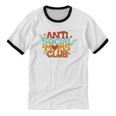 Antisocial Moms Club Introvert Mom Mothers Introverted Retro Unisex Cotton Ringer T-Shirt