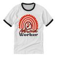 AntiSocial Worker Anti-Social Social Worker Introvert Unisex Cotton Ringer T-Shirt AntiSocial Worker Anti-Social Social Worker Introvert Unisex Cotton Ringer T-Shirt