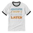 Aquascaping Now Minimal Socializing Introvert Vintage Unisex Cotton Ringer T-Shirt