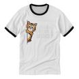 Avoiding People Secretly Cat Introvert Humor Unisex Cotton Ringer T-Shirt Avoiding People Secretly Cat Introvert Humor Unisex Cotton Ringer T-Shirt