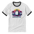 Awkward But Loyal Penguin Synthwave Vapowave Introvert Unisex Cotton Ringer T-Shirt Awkward But Loyal Penguin Synthwave Vapowave Introvert Unisex Cotton Ringer T-Shirt