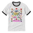 Back To 90's Christmas Nostalgia Quotes Graphic Premium Tri-Blend Unisex Cotton Ringer T-Shirt
