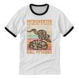 Ball Python Snake Introvert Ball Python Unisex Cotton Ringer T-Shirt Ball Python Snake Introvert Ball Python Unisex Cotton Ringer T-Shirt