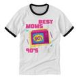 The Best Moms Are 90s Girls 90s Aesthetic Mom Nostalgia Unisex Cotton Ringer T-Shirt The Best Moms Are 90s Girls 90s Aesthetic Mom Nostalgia Unisex Cotton Ringer T-Shirt