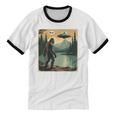 Bigfoot Sasquatch Alien Spaceship UFO Introvert Bruh Unisex Cotton Ringer T-Shirt Bigfoot Sasquatch Alien Spaceship UFO Introvert Bruh Unisex Cotton Ringer T-Shirt