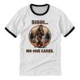 Bigfoot Sasquatch Lover Introvert Antisocial Humor Unisex Cotton Ringer T-Shirt