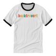 Book Lovers Introverted Bookworm Reading Booktrovert Unisex Cotton Ringer T-Shirt