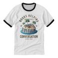 Books Helping Introvert Avoid Conversation Unisex Cotton Ringer T-Shirt