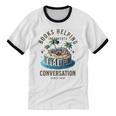 Books Helping Introvert Avoid Conversation Unisex Cotton Ringer T-Shirt Books Helping Introvert Avoid Conversation Unisex Cotton Ringer T-Shirt