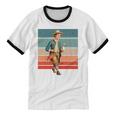 Boy Goose Vintage Rural Pastoral Charm Nostalgia Simple Life Unisex Cotton Ringer T-Shirt