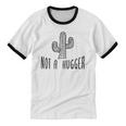 Cactus Not A Hugger Homebody Introvert Raglan Baseball Tee Unisex Cotton Ringer T-Shirt