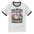 Call Me Old Seniors Nostalgia Retro Humor Casual Unisex Cotton Ringer T-Shirt