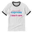 Words Cannot Express How Much I Don't Care Introvert Unisex Cotton Ringer T-Shirt