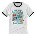 Cartoon Sarcasm Anti-Social Nihilism Introvert Fish Unisex Cotton Ringer T-Shirt