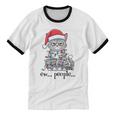 Cat Ew People Adult Humor Introvert Anti-Social Unisex Cotton Ringer T-Shirt