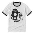 Cat What Humor Introvert Anti-Social Unisex Cotton Ringer T-Shirt Cat What Humor Introvert Anti-Social Unisex Cotton Ringer T-Shirt