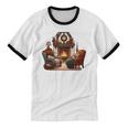 Cat Lover I'd Rather Be Home With My Cats Introvert Cozy Unisex Cotton Ringer T-Shirt Cat Lover I'd Rather Be Home With My Cats Introvert Cozy Unisex Cotton Ringer T-Shirt