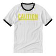 Caution Does Not Play Well With Others Introvert Unisex Cotton Ringer T-Shirt Caution Does Not Play Well With Others Introvert Unisex Cotton Ringer T-Shirt