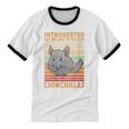 Chinchilla Owner Introvert Chinchilla Unisex Cotton Ringer T-Shirt Chinchilla Owner Introvert Chinchilla Unisex Cotton Ringer T-Shirt