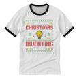 Christmas Inventing Team Inventing Introvert Xmas Unisex Cotton Ringer T-Shirt Christmas Inventing Team Inventing Introvert Xmas Unisex Cotton Ringer T-Shirt