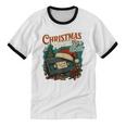 Christmas Movies Chill Retro VHS Holiday Nostalgia Unisex Cotton Ringer T-Shirt