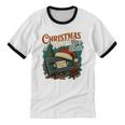 Christmas Movies Chill Retro VHS Holiday Nostalgia Unisex Cotton Ringer T-Shirt