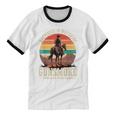 Classic Western Nostalgia Cowboy Sunset Unisex Cotton Ringer T-Shirt Classic Western Nostalgia Cowboy Sunset Unisex Cotton Ringer T-Shirt