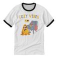 Cozy Vibes Atmospheric Introvert Unisex Cotton Ringer T-Shirt