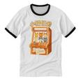Cute Cats Retro 1980's Arcade Nostalgia Old Game Cabinet Unisex Cotton Ringer T-Shirt