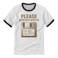 Dad Joke I'm From The 1900s Old Floppy Disk Programmer Unisex Cotton Ringer T-Shirt Dad Joke I'm From The 1900s Old Floppy Disk Programmer Unisex Cotton Ringer T-Shirt