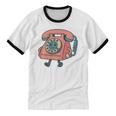 Dial It Back Retro Tech Nostalgia Vintage Premium Tri-Blend Unisex Cotton Ringer T-Shirt