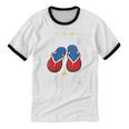 Discipline Arsenal Pinoy Nostalgia Filipino Tsinelas Unisex Cotton Ringer T-Shirt