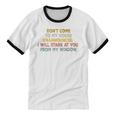 Don't Come To My House Unannounced Introvert Introverted Unisex Cotton Ringer T-Shirt