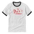 I Don't Like People Introvert Small Unisex Cotton Ringer T-Shirt