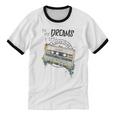 Dreams Of Music Mixtapes Retro Cassette Lifestyle Nostalgia Premium Tri-Blend Unisex Cotton Ringer T-Shirt