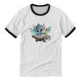 Easily Distracted By Dragon And Books Introvert Shirt Unisex Cotton Ringer T-Shirt Easily Distracted By Dragon And Books Introvert Shirt Unisex Cotton Ringer T-Shirt