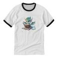 Easily Distracted By Dragons And Books Introvert Shirt Unisex Cotton Ringer T-Shirt Easily Distracted By Dragons And Books Introvert Shirt Unisex Cotton Ringer T-Shirt