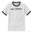 Eew People Introvert Anti-Social Unisex Cotton Ringer T-Shirt Eew People Introvert Anti-Social Unisex Cotton Ringer T-Shirt