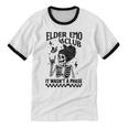 Elder Emo Club Skeleton Nostalgia It Wasn't a Phase Mom Unisex Cotton Ringer T-Shirt Elder Emo Club Skeleton Nostalgia It Wasn't a Phase Mom Unisex Cotton Ringer T-Shirt