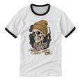 Elder Emo Skeleton Beanie Nostalgia Scene Aesthetic Unisex Cotton Ringer T-Shirt Elder Emo Skeleton Beanie Nostalgia Scene Aesthetic Unisex Cotton Ringer T-Shirt