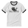 Ew People Cat Anti Social Introvert Unisex Cotton Ringer T-Shirt Ew People Cat Anti Social Introvert Unisex Cotton Ringer T-Shirt