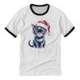 Ew People Cat Christmas Introvert Holiday Humor Unisex Cotton Ringer T-Shirt Ew People Cat Christmas Introvert Holiday Humor Unisex Cotton Ringer T-Shirt