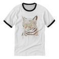 Ew People Cat Tabby Cat Antisocial Grumpy Introvert Unisex Cotton Ringer T-Shirt