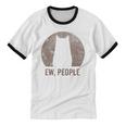 Ew People Introvert Cat Meow Cat Lover Men Women Kids Unisex Cotton Ringer T-Shirt Ew People Introvert Cat Meow Cat Lover Men Women Kids Unisex Cotton Ringer T-Shirt