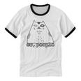 Ew People Introvert Sayings Sarcastic Cat Quote Unisex Cotton Ringer T-Shirt Ew People Introvert Sayings Sarcastic Cat Quote Unisex Cotton Ringer T-Shirt
