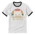 Ew People Retro Cat Vintage Anti-Social Introvert Unisex Cotton Ringer T-Shirt