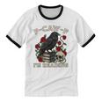 F-CAW-F I'm Reading Crow Book Lover Introvert Meme Unisex Cotton Ringer T-Shirt F-CAW-F I'm Reading Crow Book Lover Introvert Meme Unisex Cotton Ringer T-Shirt