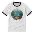 Fish Bowl Frutiger Aero Y2K Retro Vibes Unisex Cotton Ringer T-Shirt