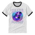Never Forget Retro 80s 90s Nostalgia Unisex Cotton Ringer T-Shirt