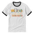 Never Forget Retro Cassette VHS Floppy CD Nostalgia Humor Unisex Cotton Ringer T-Shirt